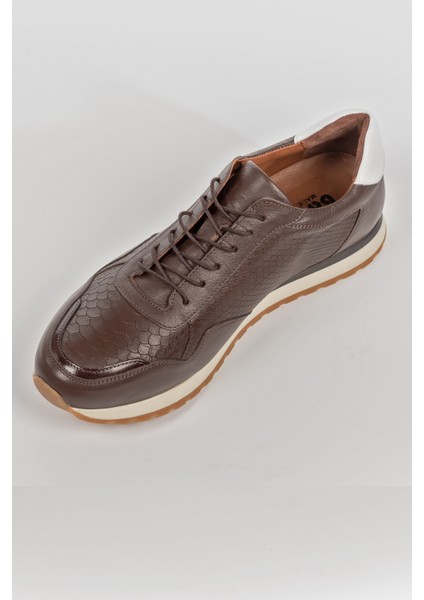 Casual Hakiki Deri Tam Ortopedik Spor Erkek Ayakkabı Bobucci NZC16 Beyaz, Siyah, Lacivert, Kahve