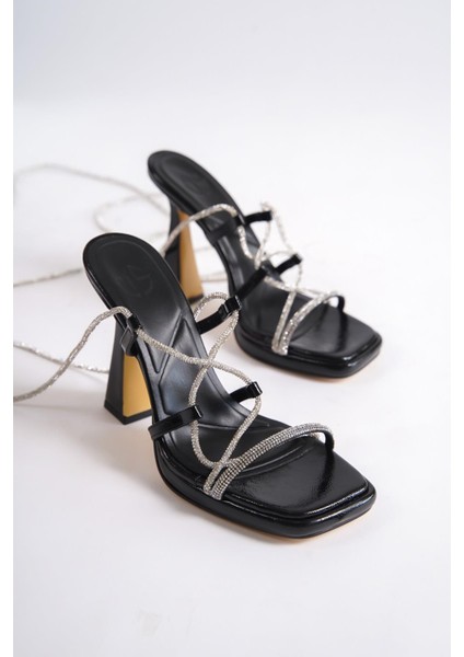 Serra Siyah Taşlı Yüksek Platform Topuklu Abiye Ayakkabı fırsatları