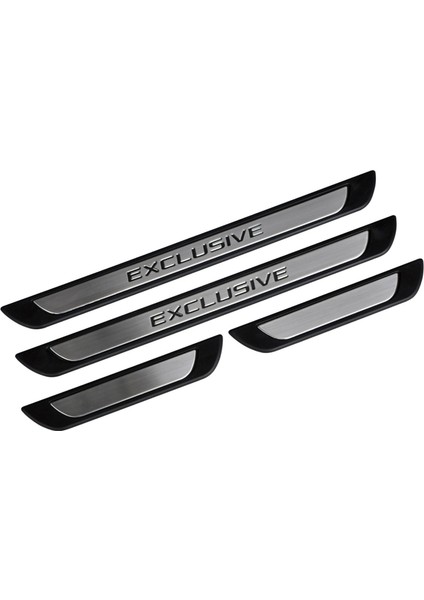 Toyota Corolla E160 Krom Kapı Eşik Koruması Exclusive Line 2011-2016 4 Parça modelleri