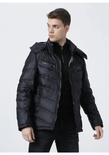 Everest Coat Erkek Şişme Mont Siyah V1