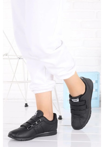 26835 Siyah Cırtlı Bantlı Sneaker Spor Ayakkabı V6