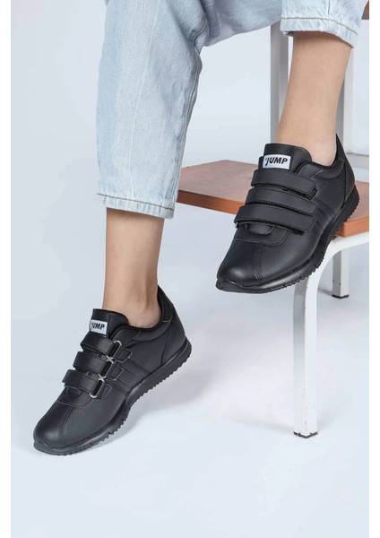 26835 Siyah Cırtlı Bantlı Sneaker Spor Ayakkabı V6