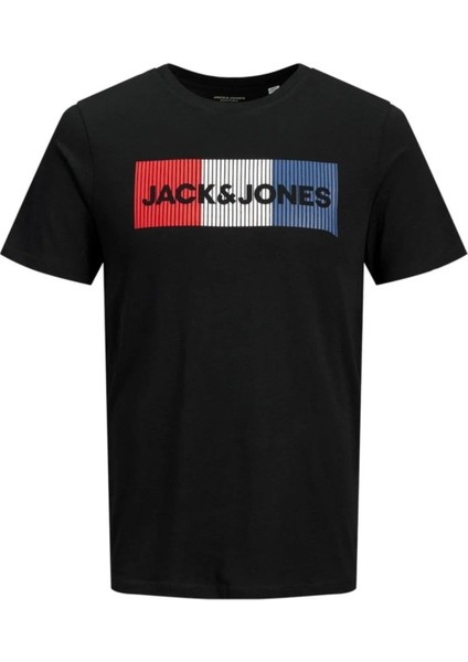 Corplogo Bisiklet Yaka Siyah Erkek Tshirt 12151955 V1