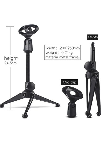 Ms-10 Masaüstü Mikrofon Standı