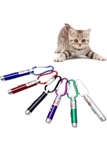 Kedi Lazer Oyuncak Anahtarlık 2 Aşamalı (1 Adet)