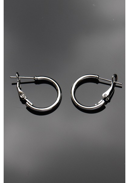 Gümüş Renk Boru Halka Klipsli Küpe 2mm 2×2 modelleri