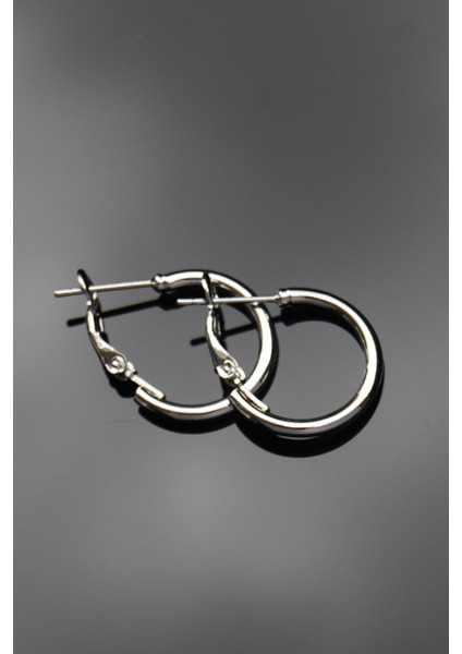 Gümüş Renk Boru Halka Klipsli Küpe 2mm 2×2 fırsatları