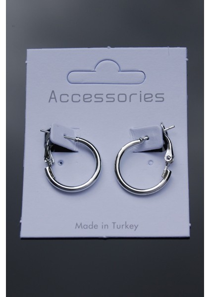 Gümüş Renk Boru Halka Klipsli Küpe 2mm 2×2 indirimleri