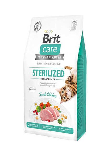 Brit Care Hipoalerjenik Sterilized Urinary Tahılsız Tavuklu Kısırlaştırılmış Kedi Maması 7 kg