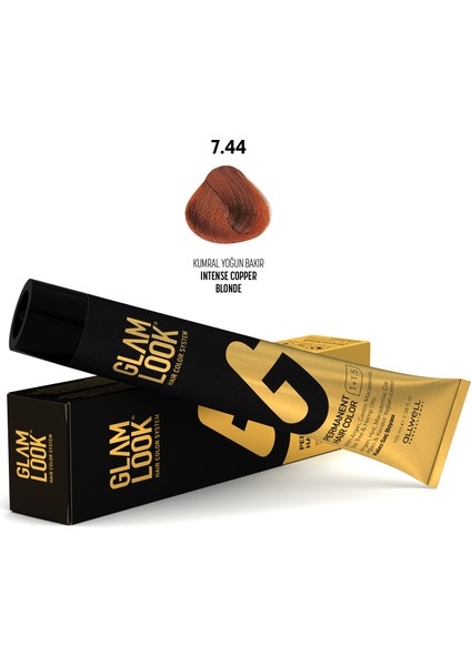 Glamlook Hair Color Intense Copper Blonde/kumral Yoğun Bakır 7.44 100 ml fiyatları