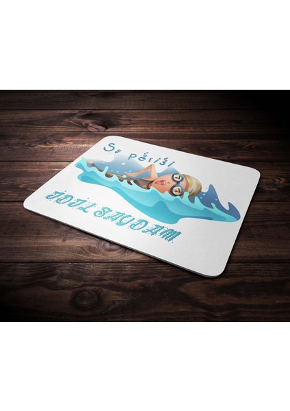 Kişiye Özel Su Perisi Tasarımlı Mouse Pad