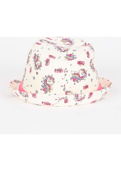 Kız Çocuk Desenli Hasır Şapka Z3596A623SM modelleri