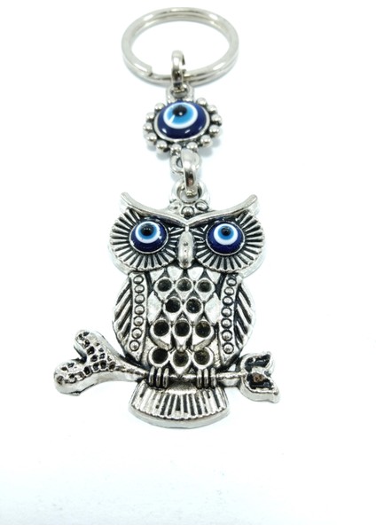 Baykuş Nazar Boncuğu Anahtarlık Metal Aksesuar fırsatları