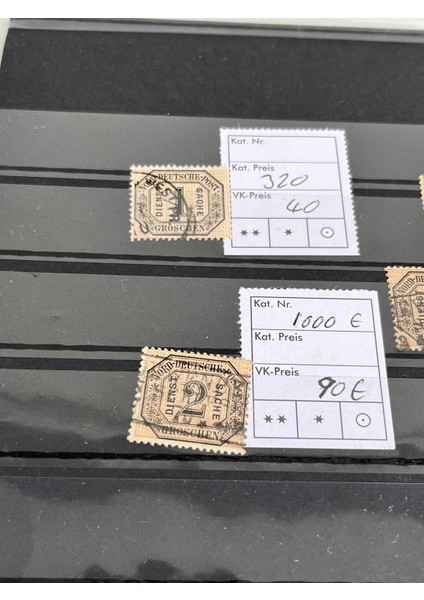 Kuzey Almanya Konfederasyonu 1870 Posta Pulu Lotu modelleri