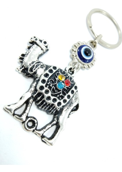Nazar Boncuğu Taşlı Deve Metal Anahtarlık Aksesuar fiyatları