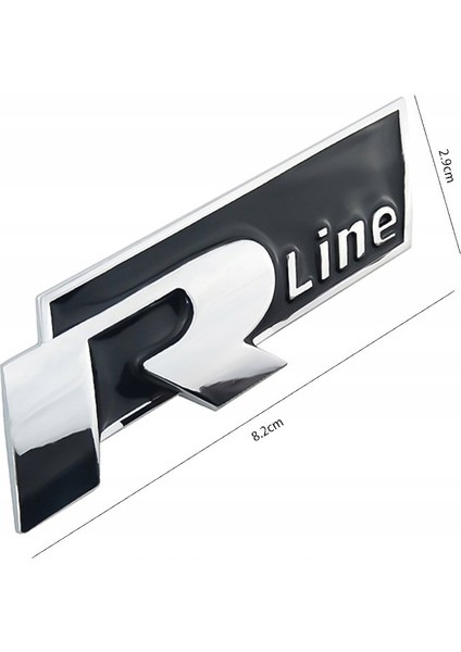 R-Line Yapıştırmalı Logo-Siyah / YACI147