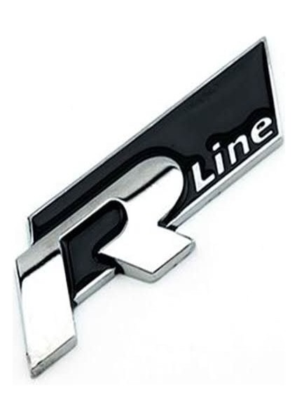 R-Line Civatalı Panjur Arması-Siyah / YACI149