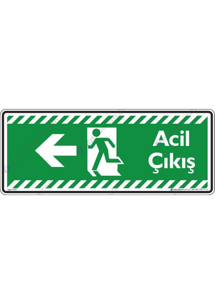 Acil Çıkış Sola Ok