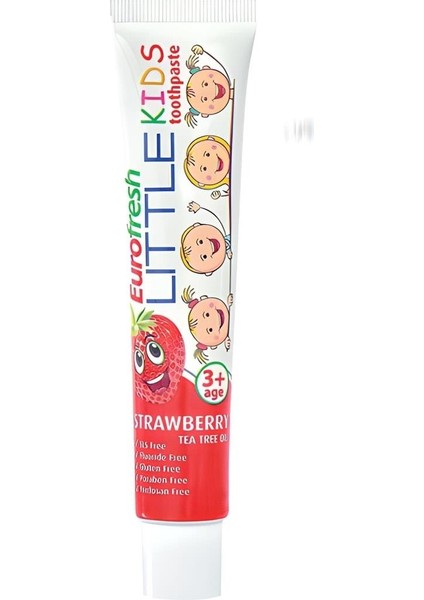 Eurofresh Little Kids Çocuk ve Hassas Dişler Için Diş Macunu 50G - Çilekli - (3 Yaş Üzeri)