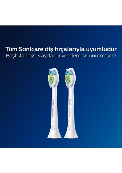 Sonicare HX6062/10 - Optimal White - Sonic Şarjlı Diş Fırçası Yedek Başlıkları - 2'li Beyaz fırsatları