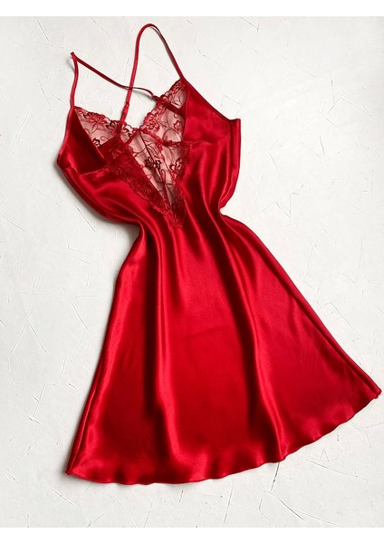 Dantel Dekolte Gecelik