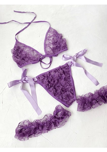 Fırfır Detaylı Sütyen Takım