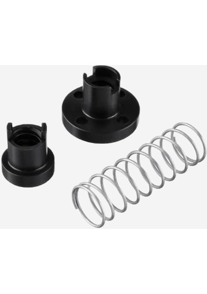 1.sınıf T8 Trapez Vidalı Mil (400 Mm) T8-8 + Pom Yaylı Somun Üstün Kalite