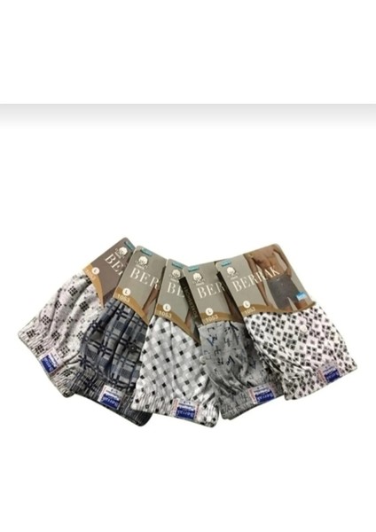 1053 6'lı 6(Adet) %100 Pamuk Penye Erkek Boxer