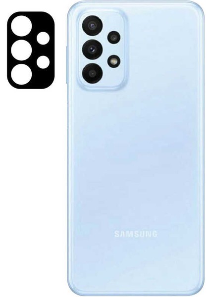 Samsung Galaxy A23 Uyumlu Kamera Lens Koruyucu Tam Kaplayan Kavisli Kamera Lens Koruyucu