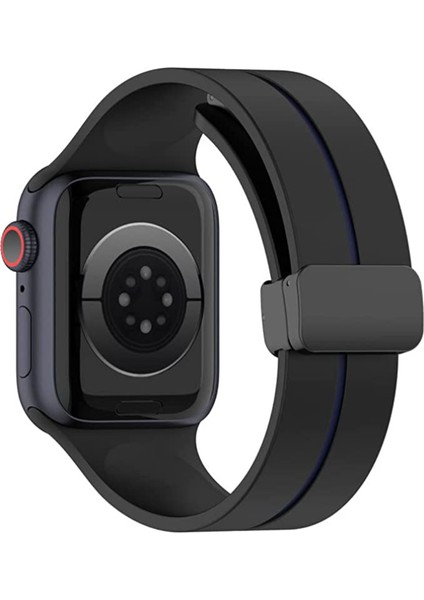 Apple Watch 3/4/5/6/7/8 42 44 45 49MM Ultra Kordon D Tokalı Magnetik Silikon Kayış fiyatları
