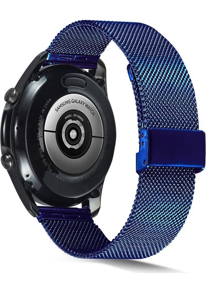 Huawei Watch Gt 3 Se 46 mm Uyumlu Hasır Metal Kordon Klipsli Tel Örgü Kayış
