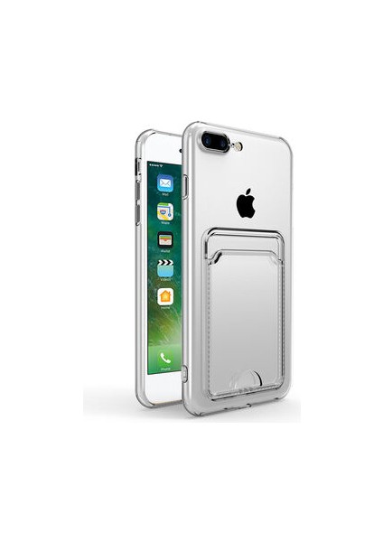 Apple iPhone Se 2020 ile Uyumlu Kılıf Kartlıklı Kartvizitli Şeffaf Telefon Kılıfı Kapak indirimleri