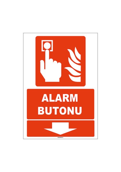 Duvar Hediyelik Alarm Butonu Yönlendirme Tabelası