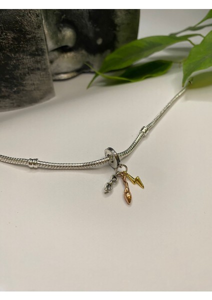 Gümüş S925 Damgalı Harry Potter Gözlük-Süpürge-Şimşek Sallantılı Charm fırsatları