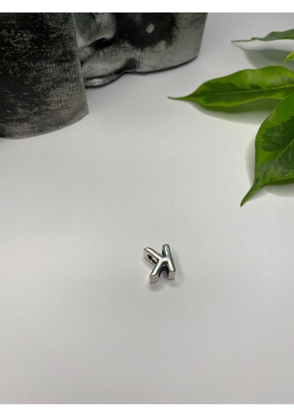 Gümüş S925 Damgalı K Harfi Zirkon Taşlı Charm fiyatları
