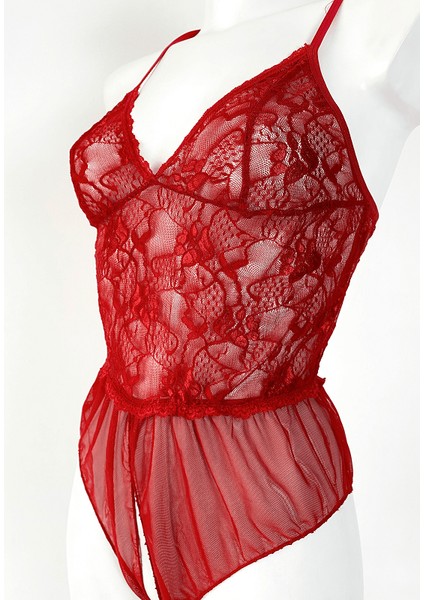 Özel Bölgesi Açık Tül Bodysuit modelleri