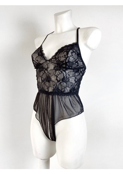 Özel Bölgesi Açık Tül Bodysuit fırsatları