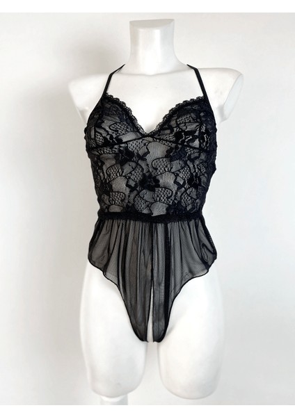 Özel Bölgesi Açık Tül Bodysuit modelleri