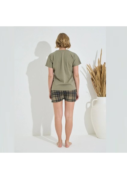 Kadın Eşli Şortlu Pijama Takımı (Kadın ve Erkek Ayrı Ayrı Satılmaktadır) 6620-4KADIN