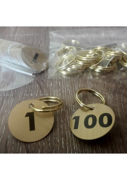 100 Adet Gold Vestiyer Anahtarlığı