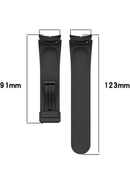 Honor Magic 2 46MM Kordon Kayış D-Buckle Mıknatıslı Silikon 22/DBL2W modelleri