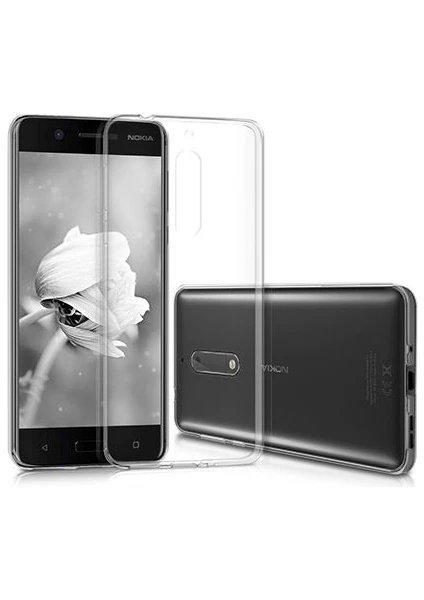 Nokia 5 Kılıf Soft Silikon Şeffaf Arka Kapak