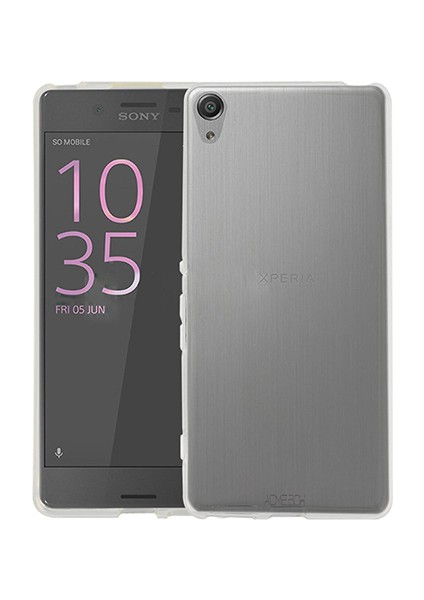 Sony Xperia x Kılıf Soft Silikon Şeffaf Arka Kapak