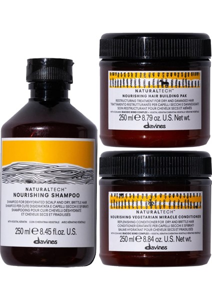 Organic Nourishing 3'lü Mucize Mini Keratin Bakım Set 3 x 250 ml