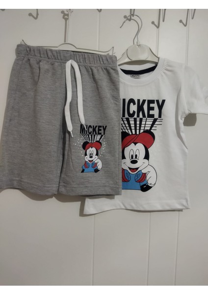 Mickeymouse Şortlu Erkek Çocuk Takım