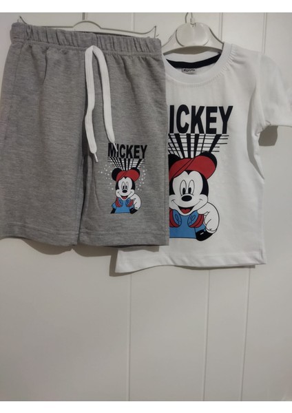 Mickeymouse Şortlu Erkek Çocuk Takım