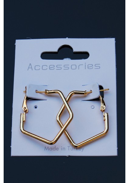 Boru Beşgen Klipsli Küpe 2mm Y3CM / G2.5cm fırsatları