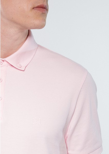 Erkek Pembe Polo Tişört 063247-71007