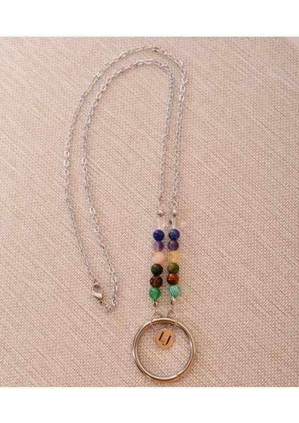 Çakra 6mm Silver Tasarım Gözlük Kolyesi fırsatları