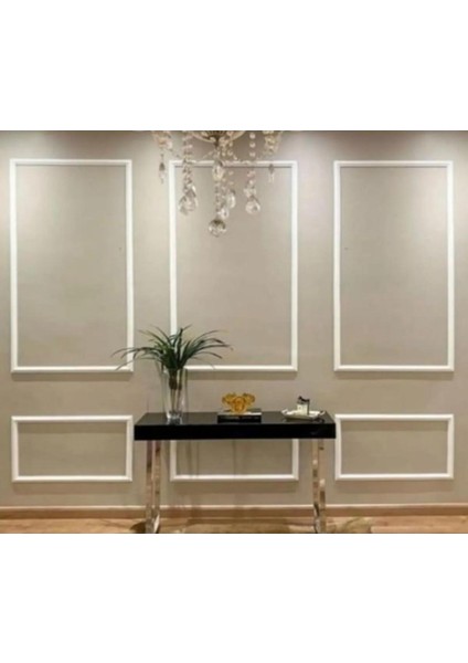 Şık Salon Tasarımı Boyanabilir Çıta Hazır Kesim (ANKA103)